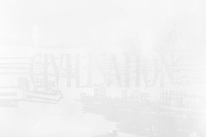 Civilisation
Image 40 cm x 60 cm, Papier 70 cm x 90 cm,
Aérographe, 2014
