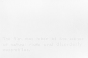The film was
Image 40 cm x 60 cm, Papier 70 cm x 90 cm,
Aérographe, 2014