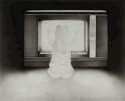 Poltergeist
100,5 cm x124,5 cm, Dessin à l’aérographe­, 2011