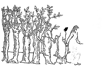 Le songe de Poliphile III
70 cm x 100 cm, Gravure sur bois, 2009, 3 ex